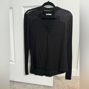 Maurices Black Lace Top